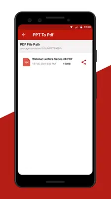 PPT to PDF Converter android App screenshot 0